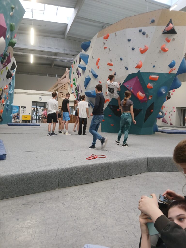 Návštěva boulderového centra třídou 8.C