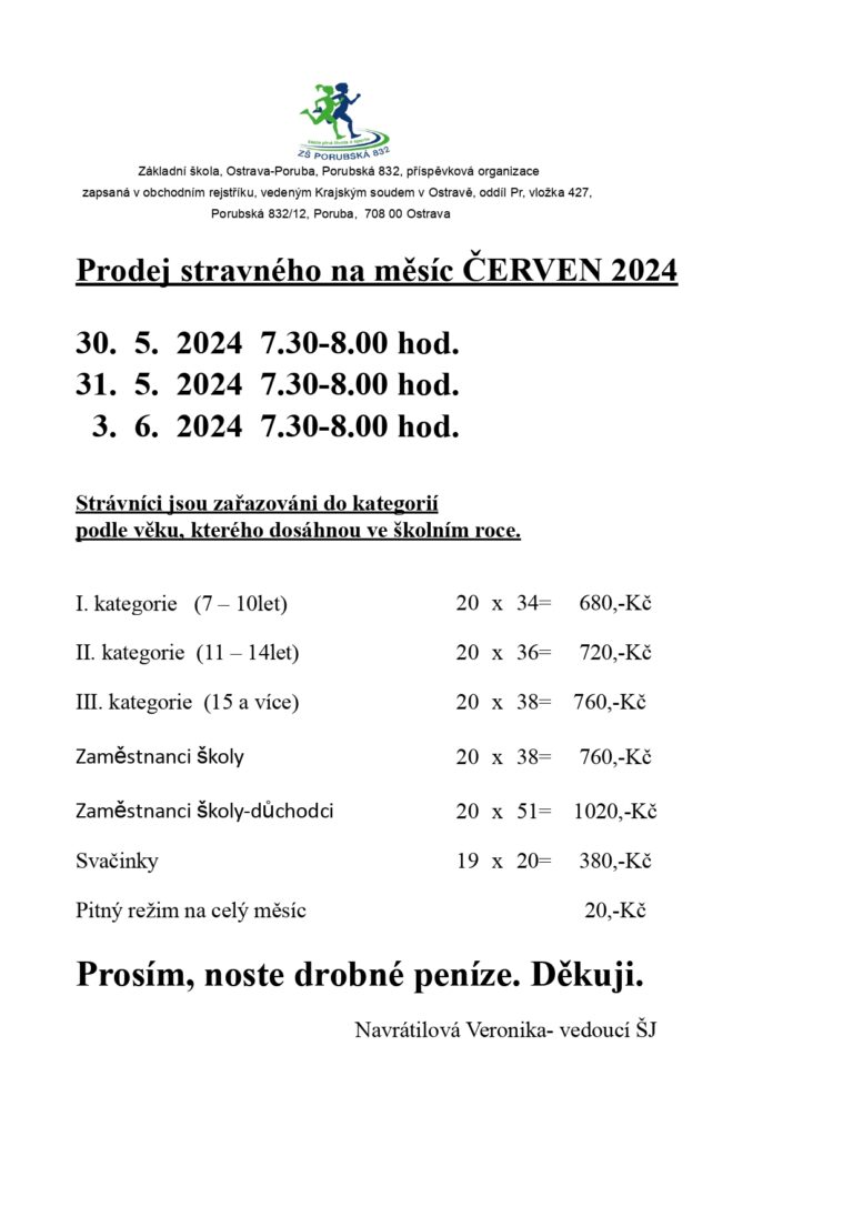 Obědy červen